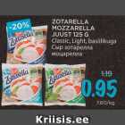 ZOTARELLA
MOZZARELLA
JUUST 125 G