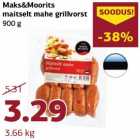 Maks&Moorits
maitselt mahe grillvorst
900 g