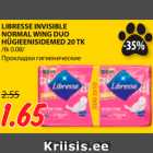 LIBRESSE INVISIBLE
NORMAL WING DUO
HÜGIEENISIDEMED 20 TK