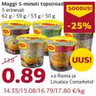 Allahindlus - Maggi 5-minuti topsiroad