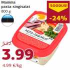 Салат с пастой и ветчиной
800 г