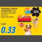 PEDIGREE JUNIOR KOERAEINE 100g kanaliha, loomaliha