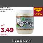 Allahindlus - Nature’s Best
Harvest kookosõli
500 ml