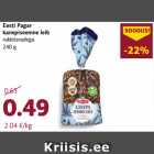 Eesti Pagar
kanepiseemne leib
rukkiteradega
240 g
