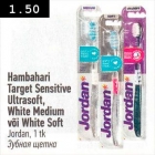 Hambahari Target Sensitive Ultrasoft, White Medium või White Soft