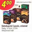 Kohvikapslid Cupsolo, erinevad