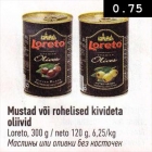 Mustad või rohelised kivideta oliivid
