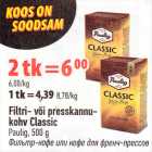 Filtri- või presskannu-kohv, Classic