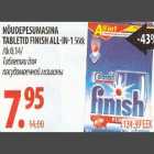 Allahindlus - Nõudepesumasina tabletid Finish All-in-1