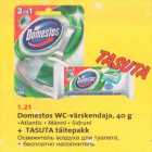 Allahindlus - Domestos WC-värskendaja+TASUTA täitepakk