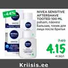 NIVEA SENSITIVE
AFTERSHAVE
TOOTED 100 ML