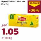 Магазин:Comarket,Скидка:Чай Lipton 25 х 2 г