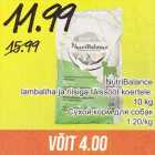 NutriBalance lambaliha ja riisiga täissööt koertele, 10 kg