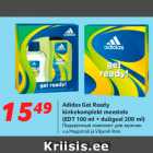 Allahindlus - Adidas Get Ready
kinkekomplekt meestele
(EDT 100 ml + dušigeel 200 ml)