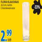 Allahindlus - Flora klaasvaas