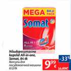Allahindlus - Nõudepesumasina kapslid All-in-one, Somat, 84 tk