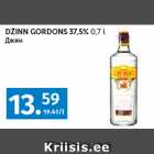 Allahindlus - DŽINN GORDONS 37,5% 
0,7 l