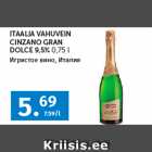 ITAALIA VAHUVEIN 
CINZANO GRAN 
DOLCE 9,5% 
0,75 l 