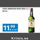 VISKI JAMESON IRISH 40% 
0,5 
