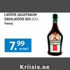 LIKÖÖR JAGDTRAUM 
ÜRDILIKÖÖR 30% 
0,5 l 