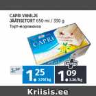 CAPRI VANILJE 
JÄÄTISETORT 
