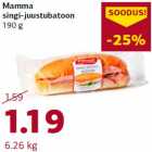 Mamma
singi-juustubatoon
190 g