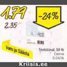 Teeküünal, 50 tk