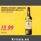 Allahindlus - IIRIMAA WHISKY JAMESON
IRISH WHISKEY