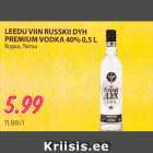 LEEDU VIIN RUSSKII DYH
PREMIUM VODKA