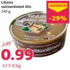 Libava
suitsuräimed õlis
240 g
