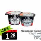 Mascarpone puding

