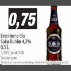 Alkohol - Eesti tume õlu Saku Dublin