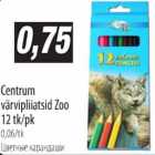 Centrum värvipliiatsid Zoo