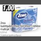 Allahindlus - Zewa tualettpaber Deluxe Pure White