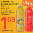 Allahindlus - Ananassi- või punase greibi mahl