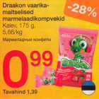 Allahindlus - Draakon maitselised marmelaadikompvekid 