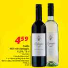 Allahindlus - Itaalia
KGT vein Apreggio,
12,5%, 75 cl