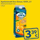 Allahindlus - Apelsinimahl Don Simon, 100%, 2 l
