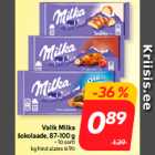 Магазин:Hüper Rimi, Rimi, Mini Rimi,Скидка:Выбор шоколада Milka, 87-100 г