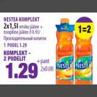 NESTEA KOMPLEKT 2x1,5l virsiku jäätee +troopiline jäätee KOMPLEKT -2 PUDELIT