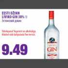 Allahindlus - EESTI DŽINN LIVIKO GIN 38% 1l