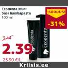 Allahindlus - Ecodenta Must
Süsi hambapasta
100 ml