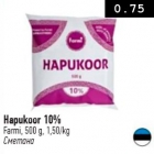 Allahindlus - Hapukoor 10%