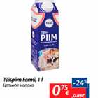 Täispiim Farmi, 1 l