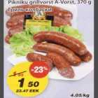 Allahindlus - Pikniku grillvorst A-Vorst