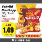 Allahindlus - Vahvlid
Mesikäpp
250g / 2 sorti
Kalev