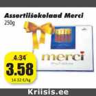 Assortiišokolaad Merci
250g