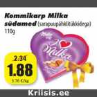 Allahindlus - Kommikarp Milka
südamed(sarapuupähklitükkidega)
110g