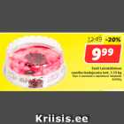 Allahindlus - Eesti Leivatööstuse
vaarika-kodujuustu tort, 1,15 kg