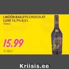 LIKÖÖR BAILEYS CHOCOLAT 
LUXE 15,7% 0,5 L